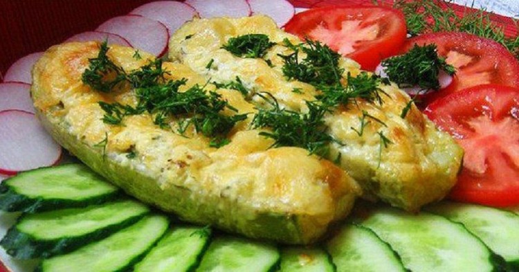 Човники з кабачків з сиром