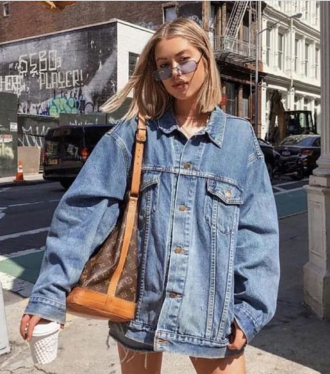 джинсова куртка оверсайз