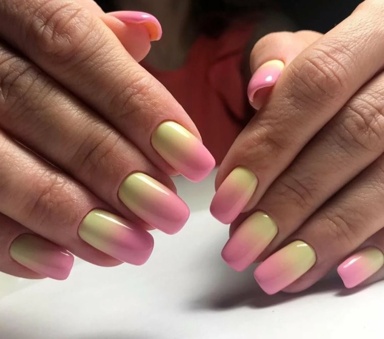 омбре в пастельних тонах 