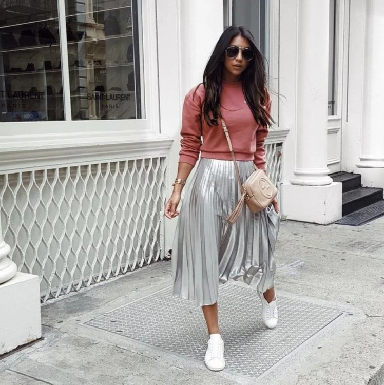 плісе кольору металік