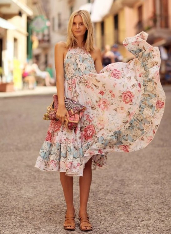 сарафани з квітковими мотивами