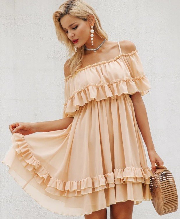 сарафани з оборками та воланами