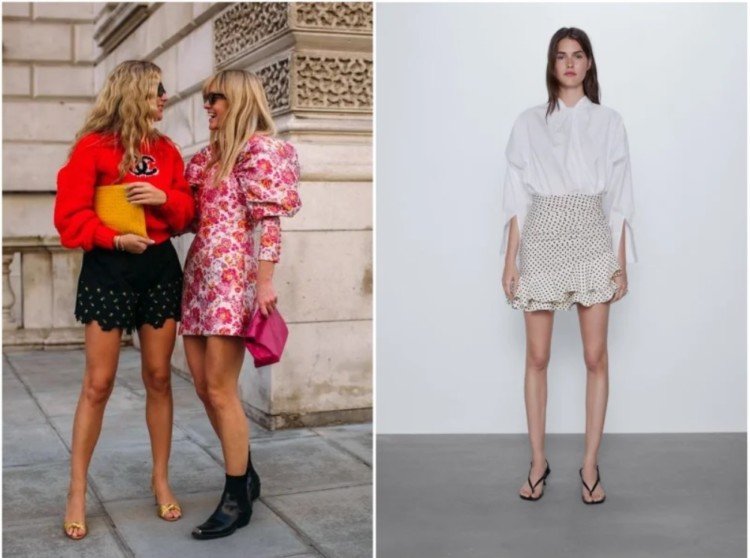 Модні спідниці з воланами і оборками