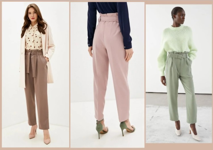 брюки з завишеною талією