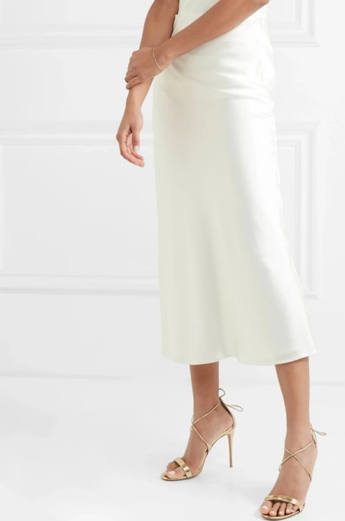 шовкова спідниця мінімалістичного крою