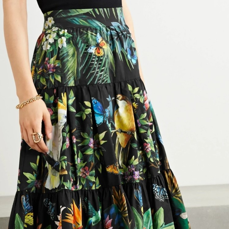 спідниці з квітковим принтом