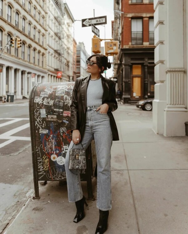 джинси з піджаком