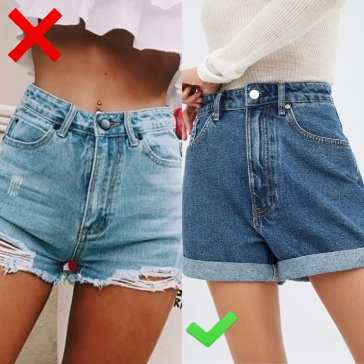 короткі приталені шорти