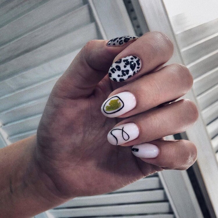 манікюр на короткі нігті 1