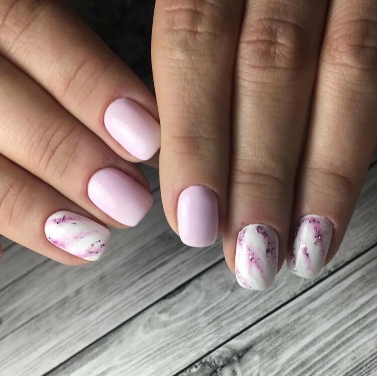 мармуровий манікюр 2