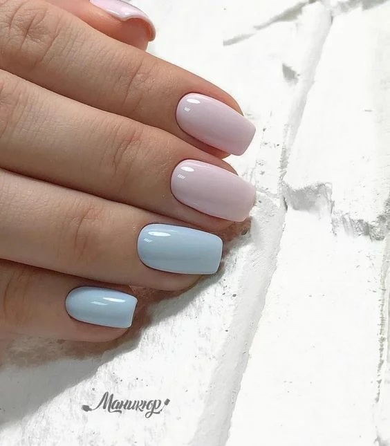 пастельні відтінки в манікюрі