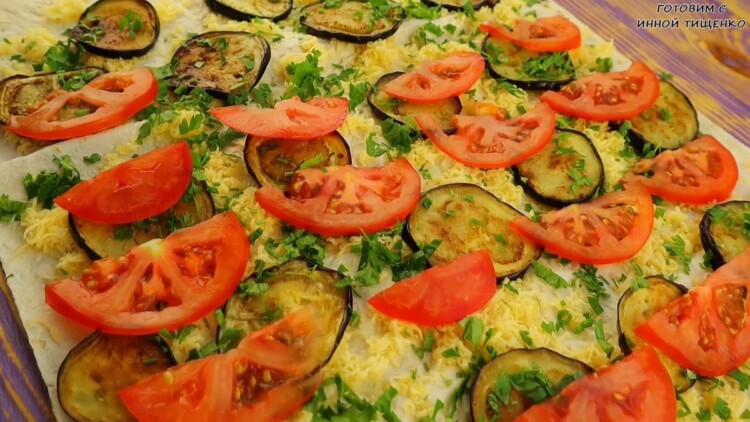 рулет з баклажанами приготування