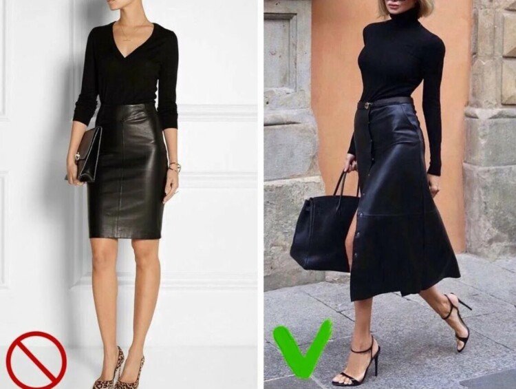 шкіряна спідниця