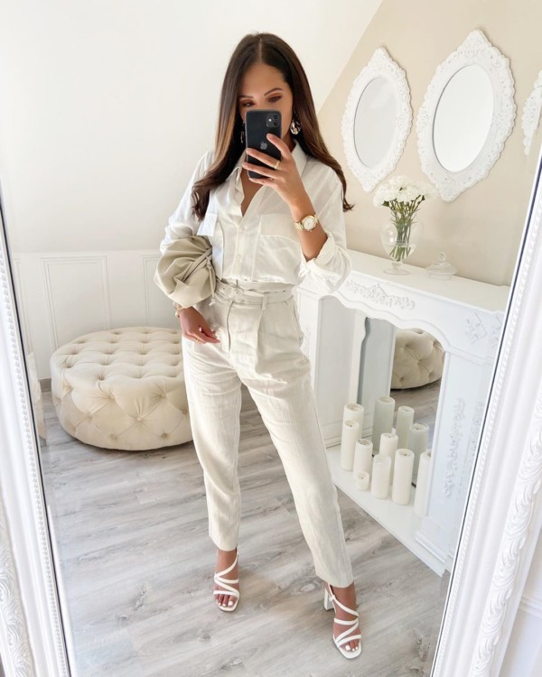 штани з завищеною талією