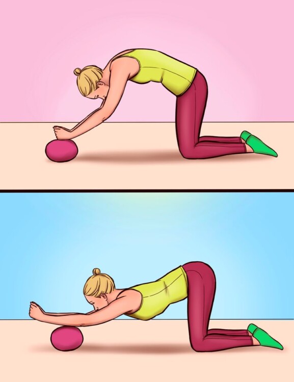 Вигинання хребта в упорі на четвереньках