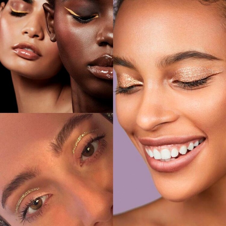 золоті відтінки макіяжу