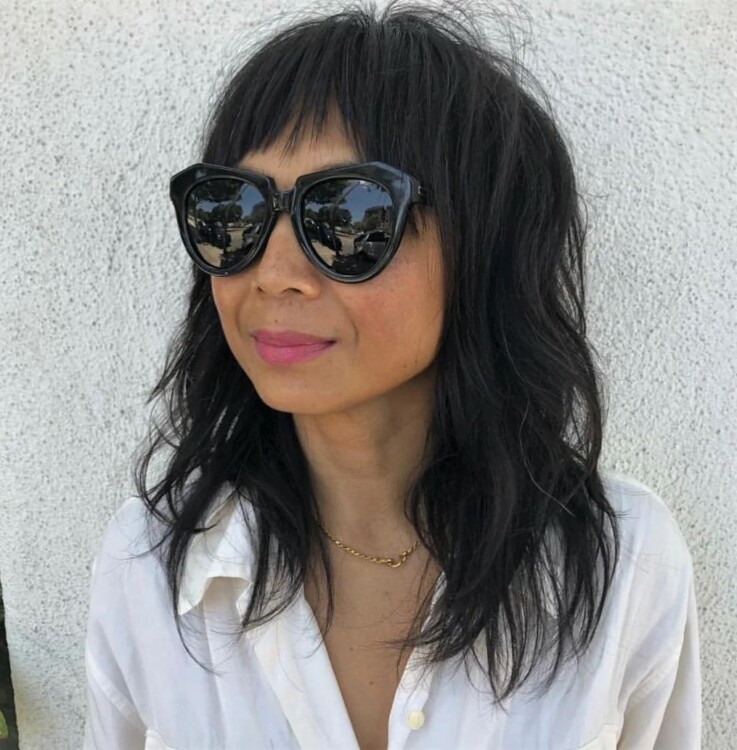 каскад на довге волосся