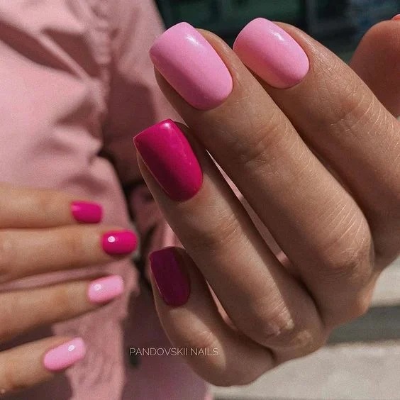 комбінований дизайн нігтів