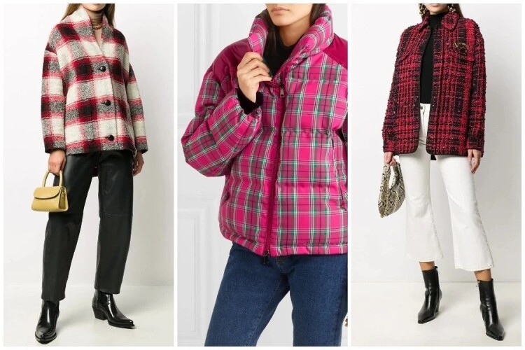 куртки в клітинку