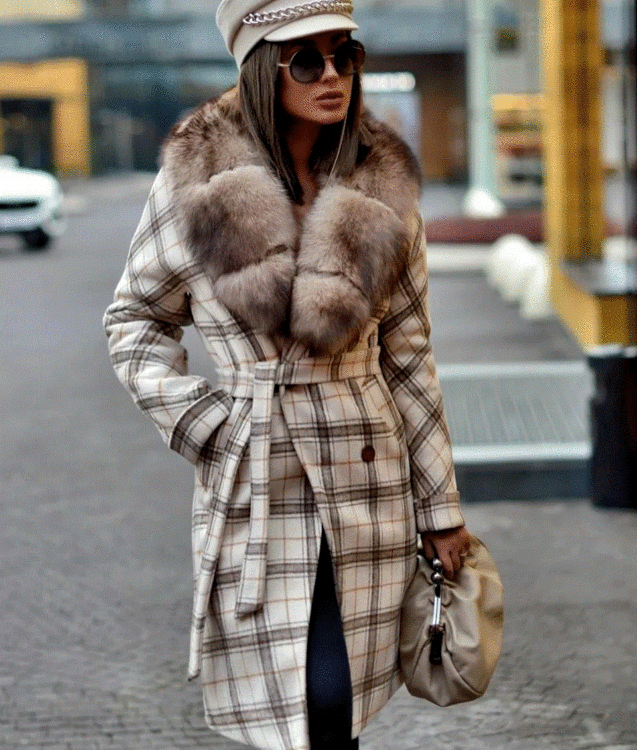 пальто з хутром