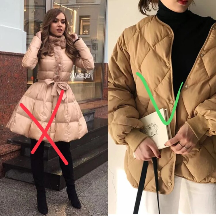 пуховик-метелик