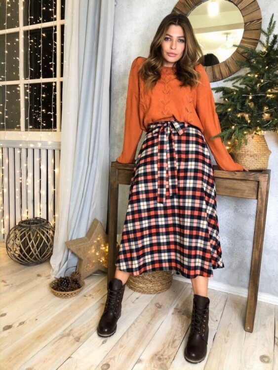 спідниця в клітинку