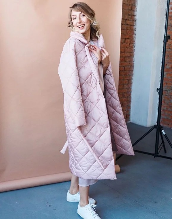 стьобане пальто