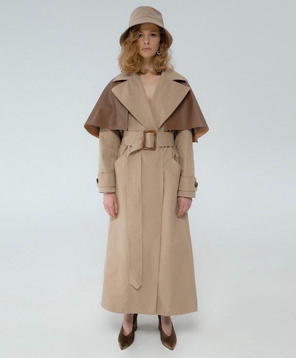 тренч з кейпом