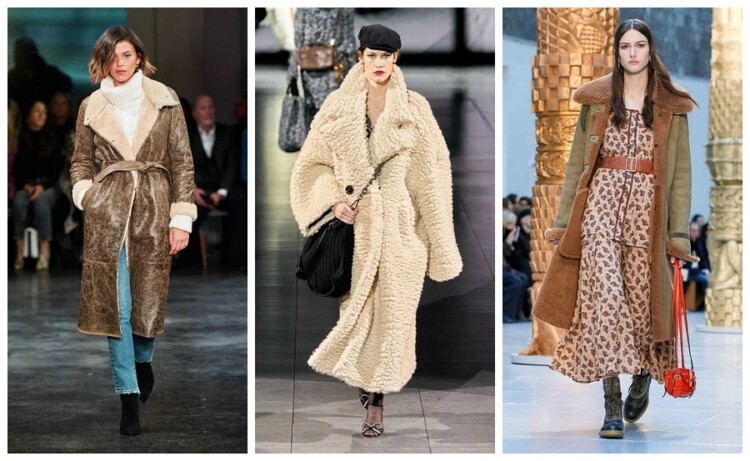 верхній одяг зі штучної овчини