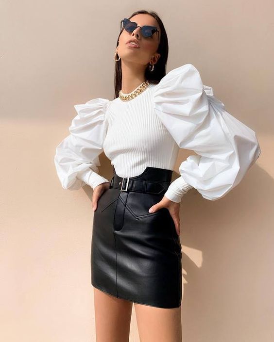 блузки з об'ємними рукавами