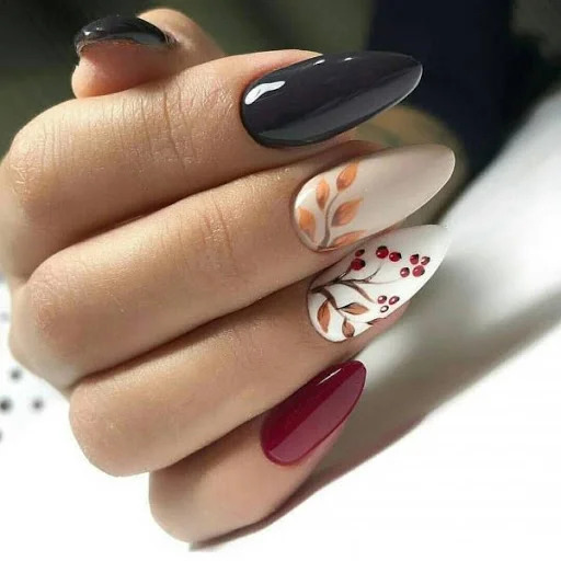 колорблок в манікюрі