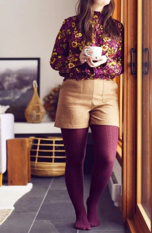 кольорові колготки з візерунком