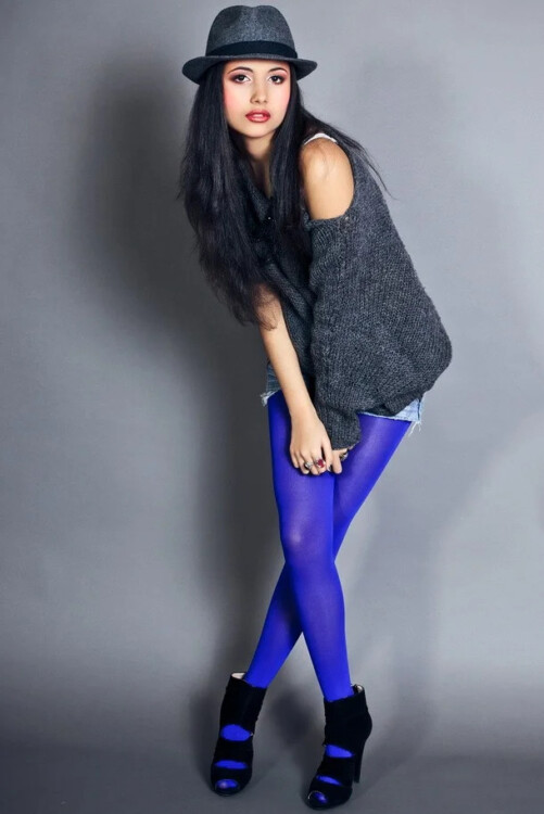 сині колготки