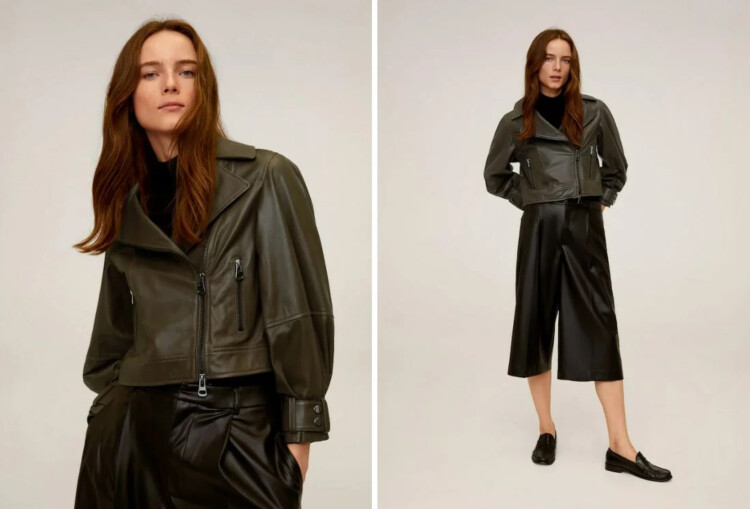 мінімалістична шкіряна куртка