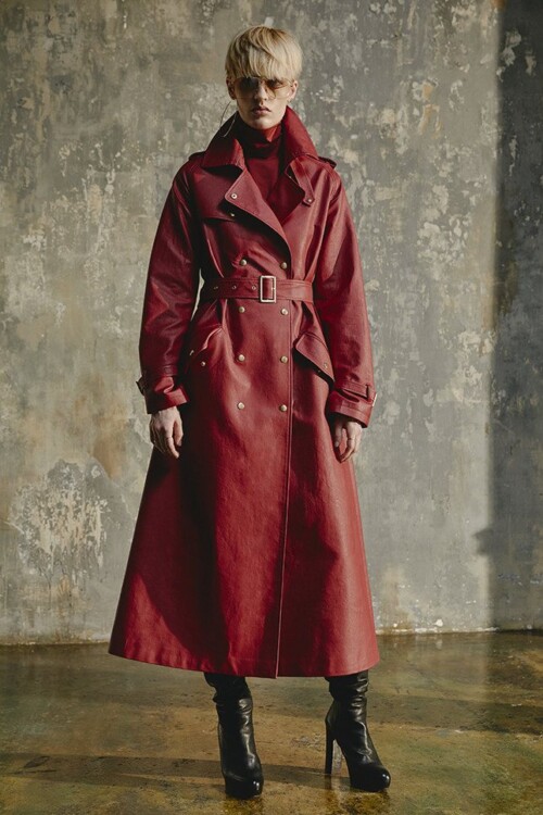 шкіряне пальто