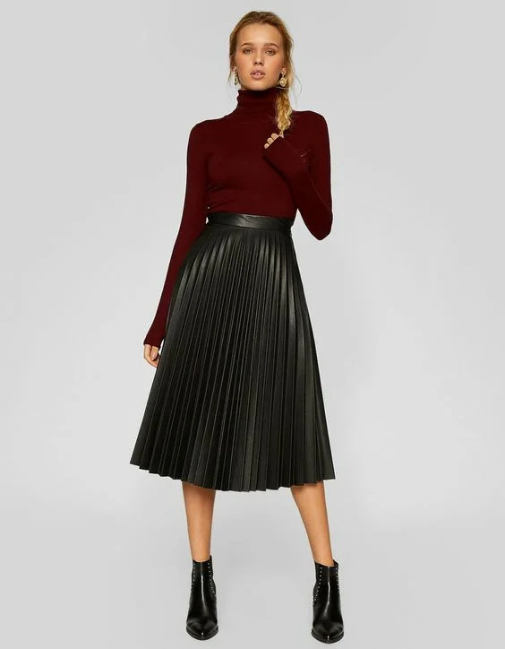 шкіряні спідниці