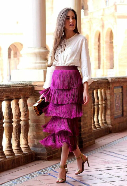спідниці з бахромою