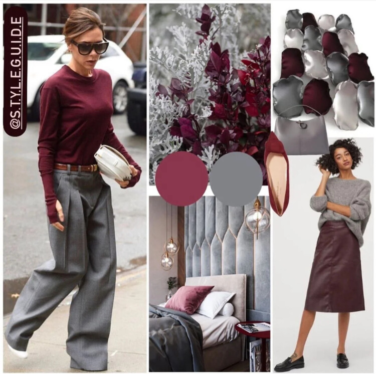 сірий і винний